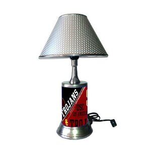 USC lamp with chrome finish shade, NCAA